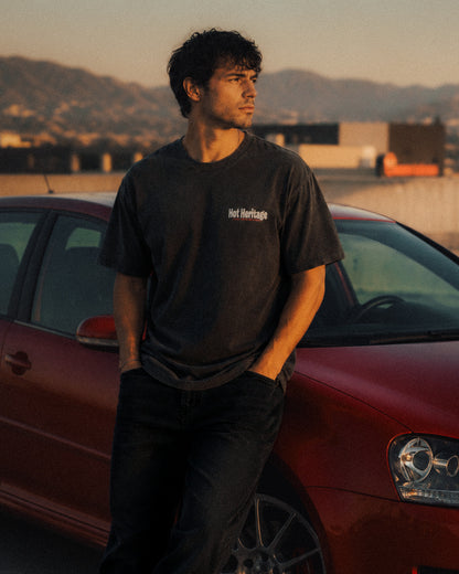 Hot Heritage — FALLBACK x MK7Nick Enzyme-Washed Tee