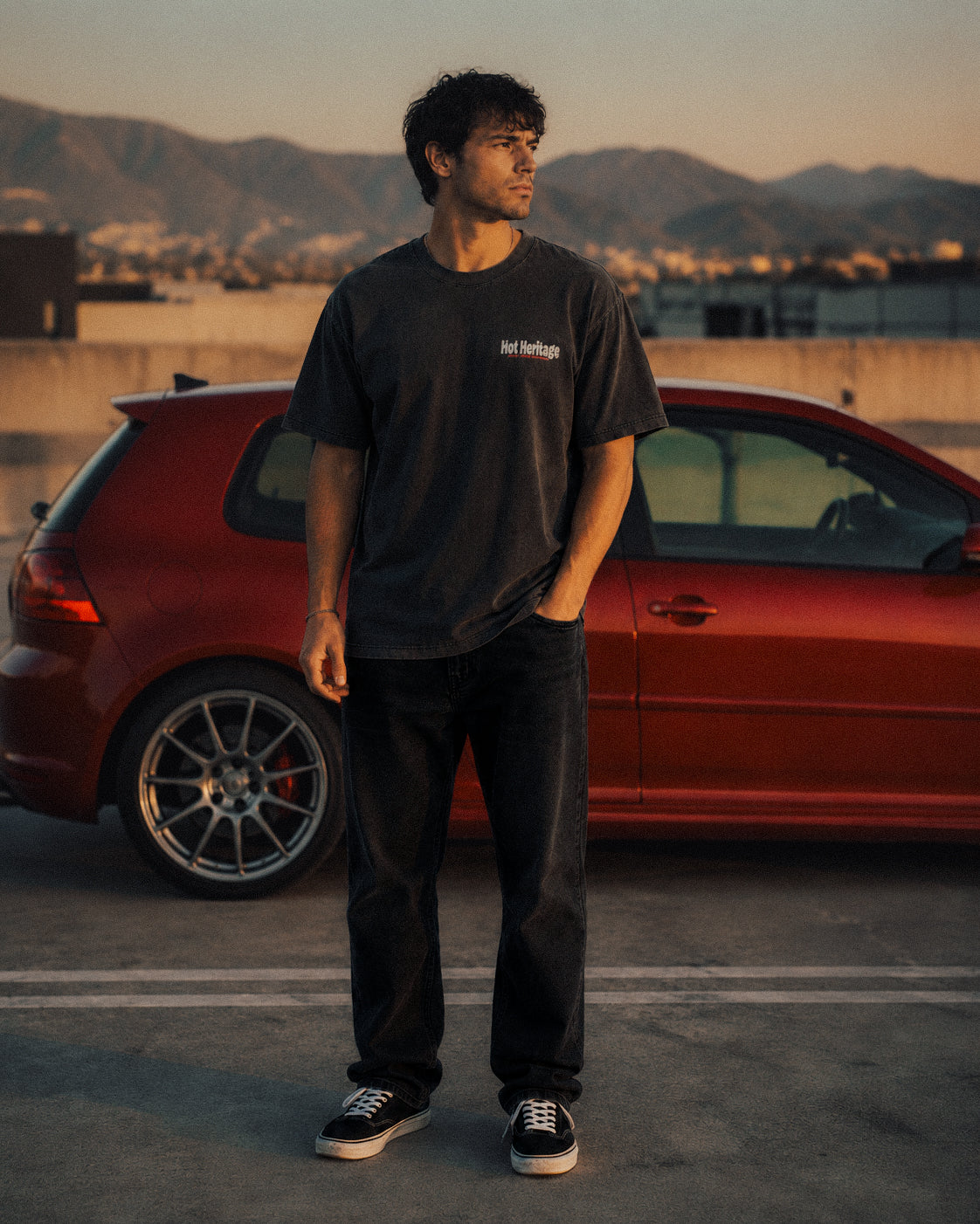 Hot Heritage — FALLBACK x MK7Nick Enzyme-Washed Tee