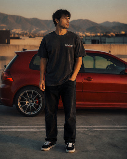 Hot Heritage — FALLBACK x MK7Nick Enzyme-Washed Tee